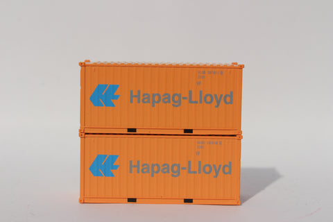 HAPAG-LlOYD Faded 20' Std. height containers with Magnetic system, Corrugated-side. JTC-205483