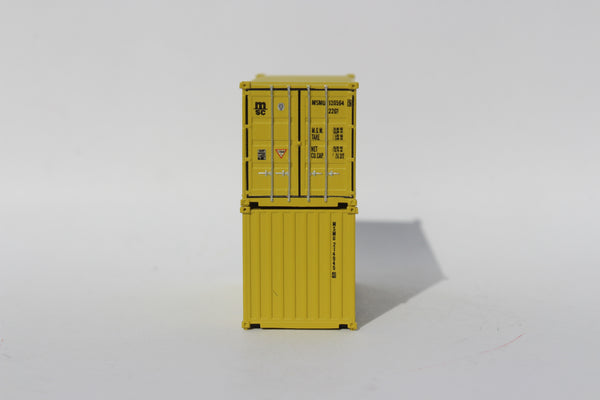 MSC 20' (MSDU) Set #3, 20' Std. height container, Corrugated-side. JTC-205461