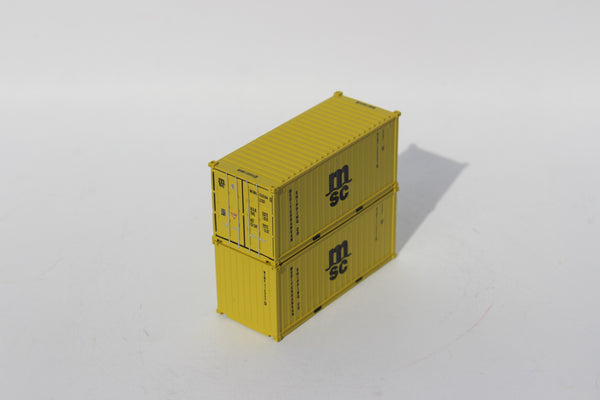MSC 20' (MSDU) Set #3, 20' Std. height container, Corrugated-side. JTC-205461