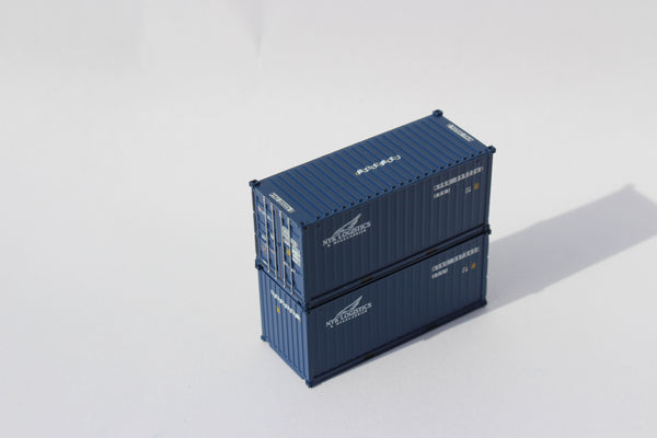NYK Line (small Logo) 20' Std. height containers with Magnetic system, Corrugated-side. JTC-205385