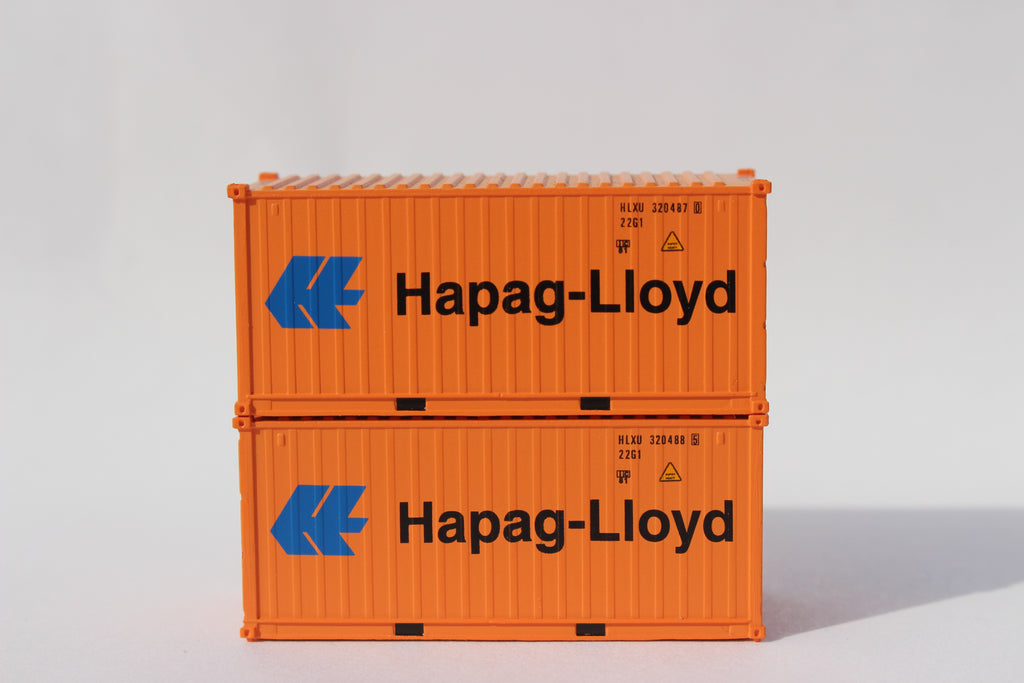 HAPAG-LlOYD Faded 20' Std. height containers with Magnetic system, Corrugated-side. JTC-205484