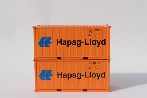 HAPAG-LlOYD Faded 20' Std. height containers with Magnetic system, Corrugated-side. JTC-205484