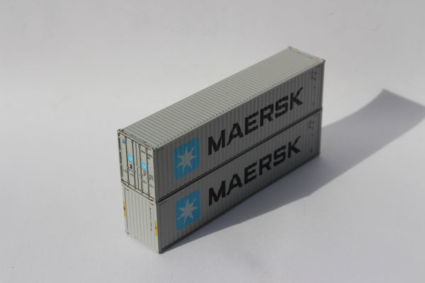 MAERSK (two door logo) 40' HIGH CUBE containers with Magnetic system, Corrugated-side. JTC # 405162