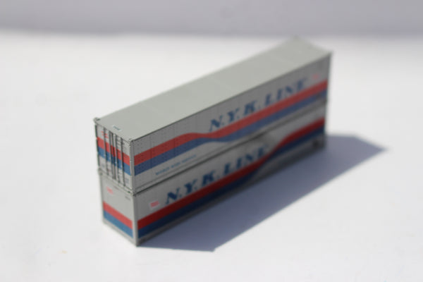 NYK Line (Early ribbon) 40' Standard height (8'6") Smooth-side containers. 405695