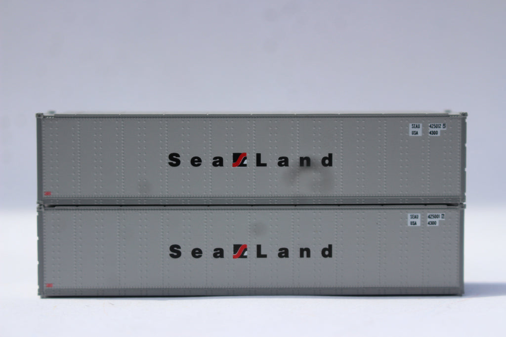 SEALAND 40' Standard height (8'6") Smooth-side containers, Set #2. JTC # 405693