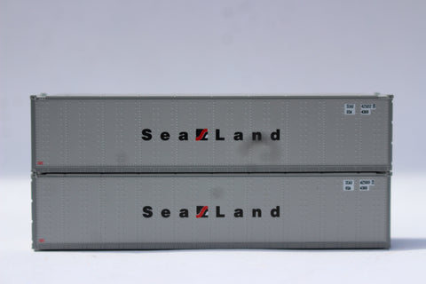 SEALAND 40' Standard height (8'6") Smooth-side containers, Set #2. JTC # 405693