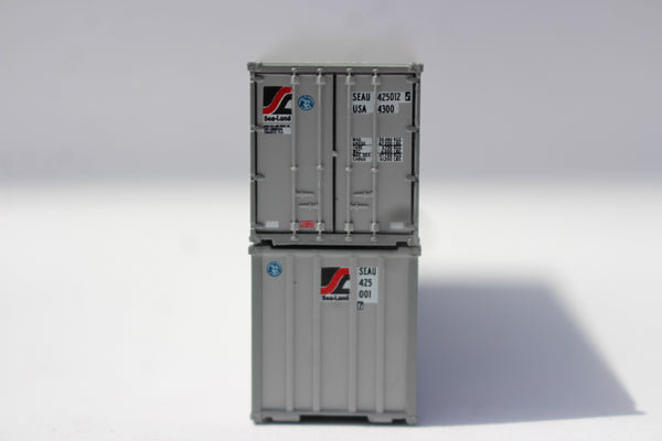 SEALAND 40' Standard height (8'6") Smooth-side containers, Set #2. JTC # 405693
