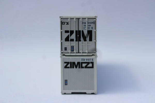 ZIM 40' Standard height (8'6") Smooth-side containers, set #2 JTC# 405691