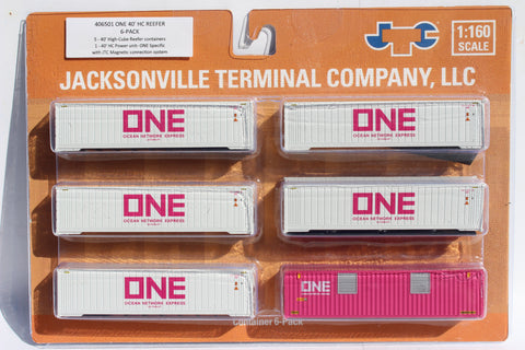 ONE Scheme 40' HC Reefer Set (5 reefers, 1 power generator) JTC# 406501