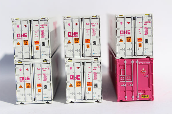 ONE Scheme 40' HC Reefer Set (5 reefers, 1 power generator) JTC# 406501
