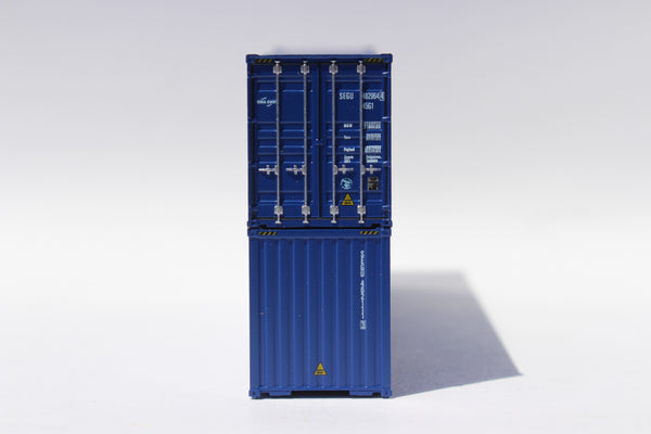 SEACO leased to CMA CGM (2017 New Logo) 40' HIGH CUBE containers with Magnetic system, Corrugated-side. JTC# 405094