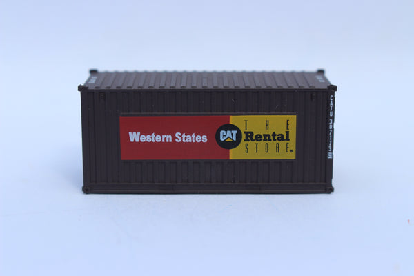 CAT Rental Store "Western States"  20' Std. height container with Magnetic system, Corrugated-side. JTC-205027