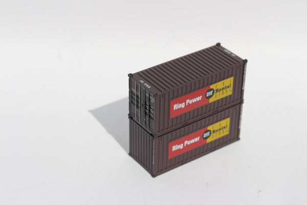 CAT Rental Store "Ring Power"  20' Std. height container with Magnetic system, Corrugated-side. JTC-205012