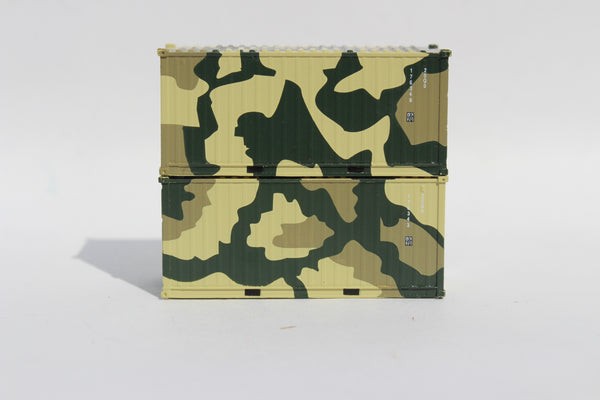 US ARMY CAMO 'B', MILITARY SERIES 20' Std. height containers with Magnetic system, JTC-205388