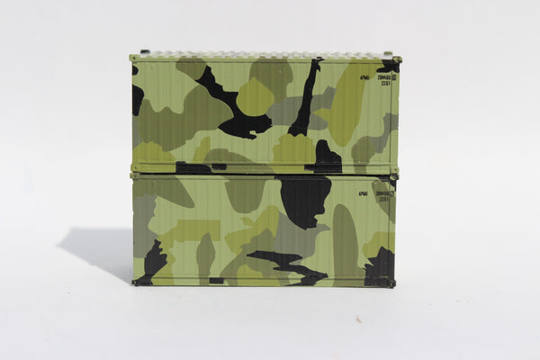APMU CAMO 'B', (No sand) MILITARY SERIES 20' Std. height containers with Magnetic system. JTC-205390