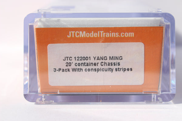 Yang Ming 20' CHASSIS for 20' containers (Three Pack).  JTC #122001 SOLD OUT