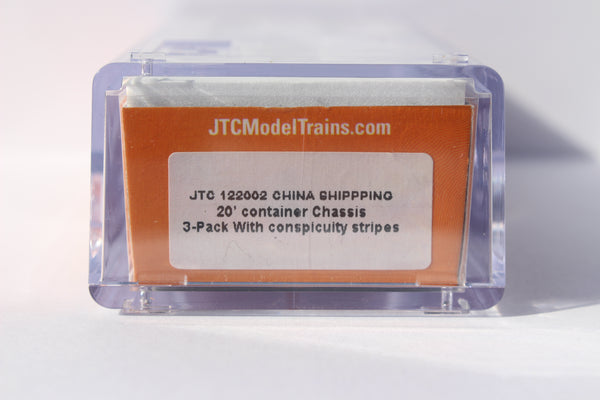 China Shipping 20' CHASSIS for 20' containers (Three Pack).  JTC #122002 SOLD OUT