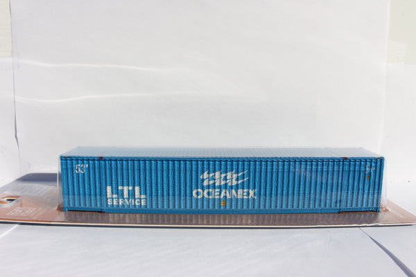 OCEANEX, "large LTL" Ocean 53' (HO Scale 1:87) Single container with IBC castings at 53' corner. JTC # 9530361