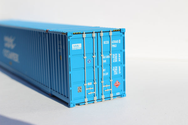 OCEANEX, "large LTL" Ocean 53' (HO Scale 1:87) Single container with IBC castings at 53' corner. JTC # 9530361