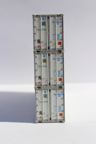 Interfresh and ITEL scheme 40' HC Reefer Set (5 reefers, 1 power generator) JTC# 406514