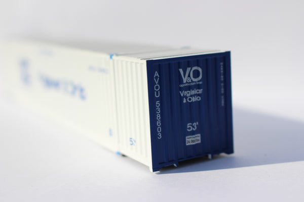 "VS" Virginia & Ohio (HO Scale 1:87) 53' HIGH CUBE 6-42-6 single corrugated container. JTC# 9530211