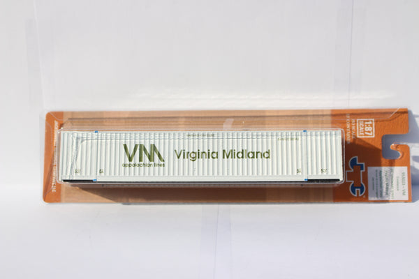 "VS" Virginia Midland (HO Scale 1:87) 53' HIGH CUBE 6-42-6 single corrugated container. JTC# 9530231