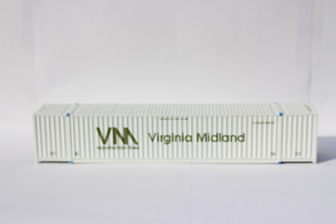 "VS" Virginia Midland (HO Scale 1:87) 53' HIGH CUBE 6-42-6 single corrugated container. JTC# 9530231
