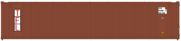 TFL 40' Standard height (8'6")  3-P-42-P-3 Panel side square corrugations containers. JTC # 405601