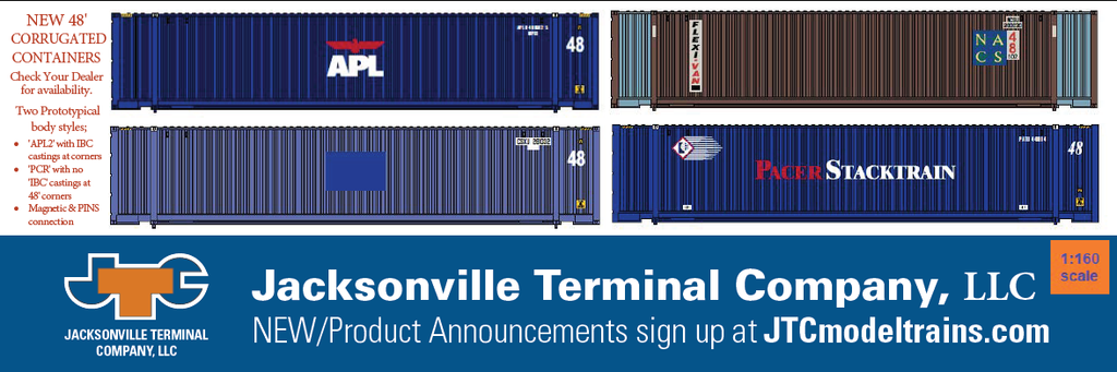 NEW Product Announcement - 48' Corrugated containers in N Scale