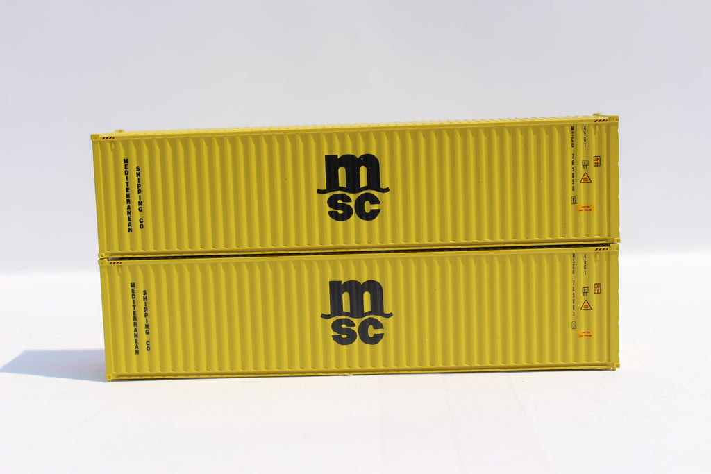 MSC 40' HIGH CUBE with Magnetic system, Corrugated-side. JTC # 405199 ...