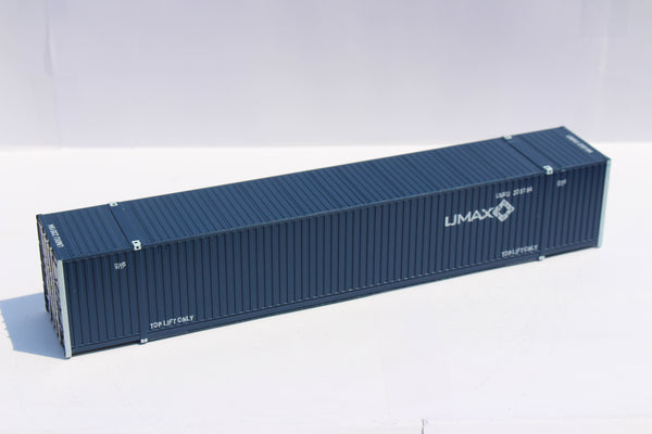 UMAX UP/CSX domestic program (HO Scale 1:87) 53' HIGH CUBE 8-55-8, 3 pack of containers with IBC castings. JTC # 953030