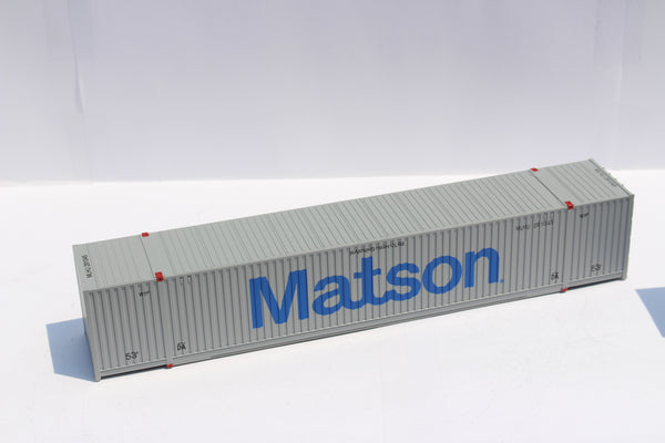 Matson (HO Scale 1:87) 53' HIGH CUBE 8-55-8, 3 pack of containers with IBC castings. JTC # 953031