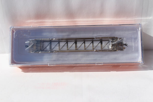 DTTX NSC 53' well car Class NWF13 - 17 Post (W & P) w/stripes, large Red TTX 655174. JTC# 772040