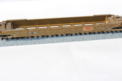 DTTX NSC 53' well car Class NWF13 - 17 Post (W & P) w/stripes, large Red TTX 655175. JTC# 772041