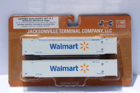 Walmart (star burst logo) 8-55-8 Set #5 Corrugated 4VI container with placards. JTC# 537082 SOLD OUT