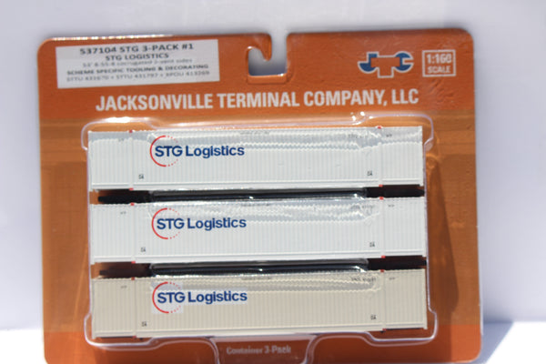 STG Logistics variety pack w/XPO patch 53' HIGH CUBE 8-55-8 Set # 1 corrugated containers. JTC # 537104