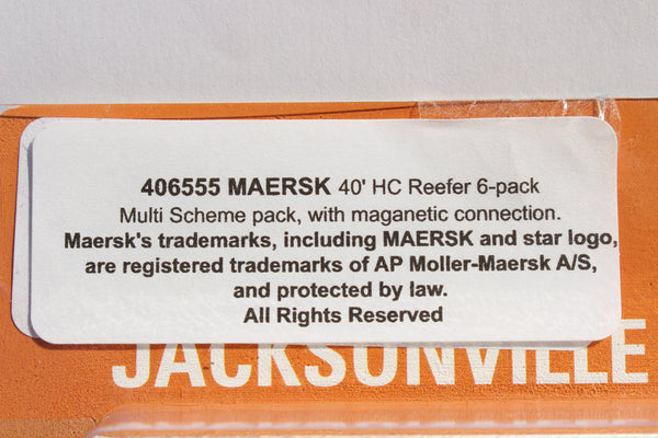 Maersk Scheme 40' HC Reefer Set (6 reefers) JTC# 406555