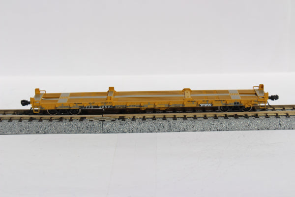 Pullman Standard weathered TTX patch over TrailerTrain 60' Flatcar, 12 plus years weathered car