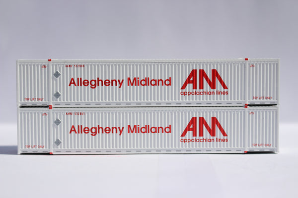 "VS" Allegheny Midland 53' HIGH CUBE 8-55-8 corrugated containers. JTC 537128