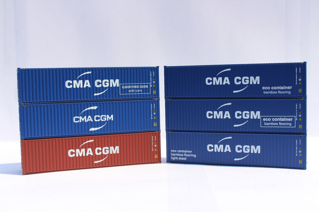 CMA CGM mixed scheme (6 Pack) - 40' High cube with magnets. JTC # 405189