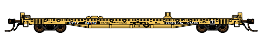 Pullman Standard TrailerTrain Logo 60' Flatcar, "New"