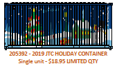 "VS" 2019 JTCU Holiday 20' Std. height container with Magnetic system, Corrugated-side. JTC-205392 SOLD OUT