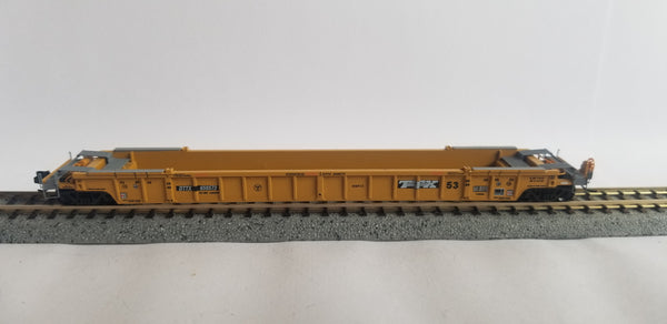 772020- DTTX NSC 53' well car. Class NWF13 - 17 Post version - 3 Yellow conspicuity stripes SOLD OUT