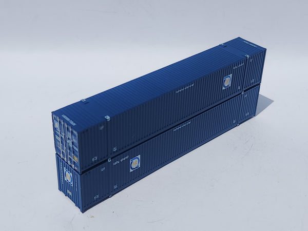 Florida East Coast "Going Places"  FEC 53' HIGH CUBE 8-55-8, Set #2 corrugated containers. JTC # 537073