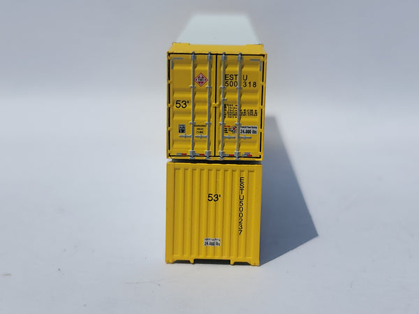 ESTES 53' HIGH CUBE 8-55-8, Set #2, corrugated containers. JTC # 537074