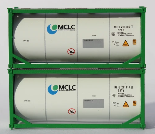 Mccu Container MCLC MITSUBISHI CHEMICAL 20' Standard Tank Container (full wrap around ...