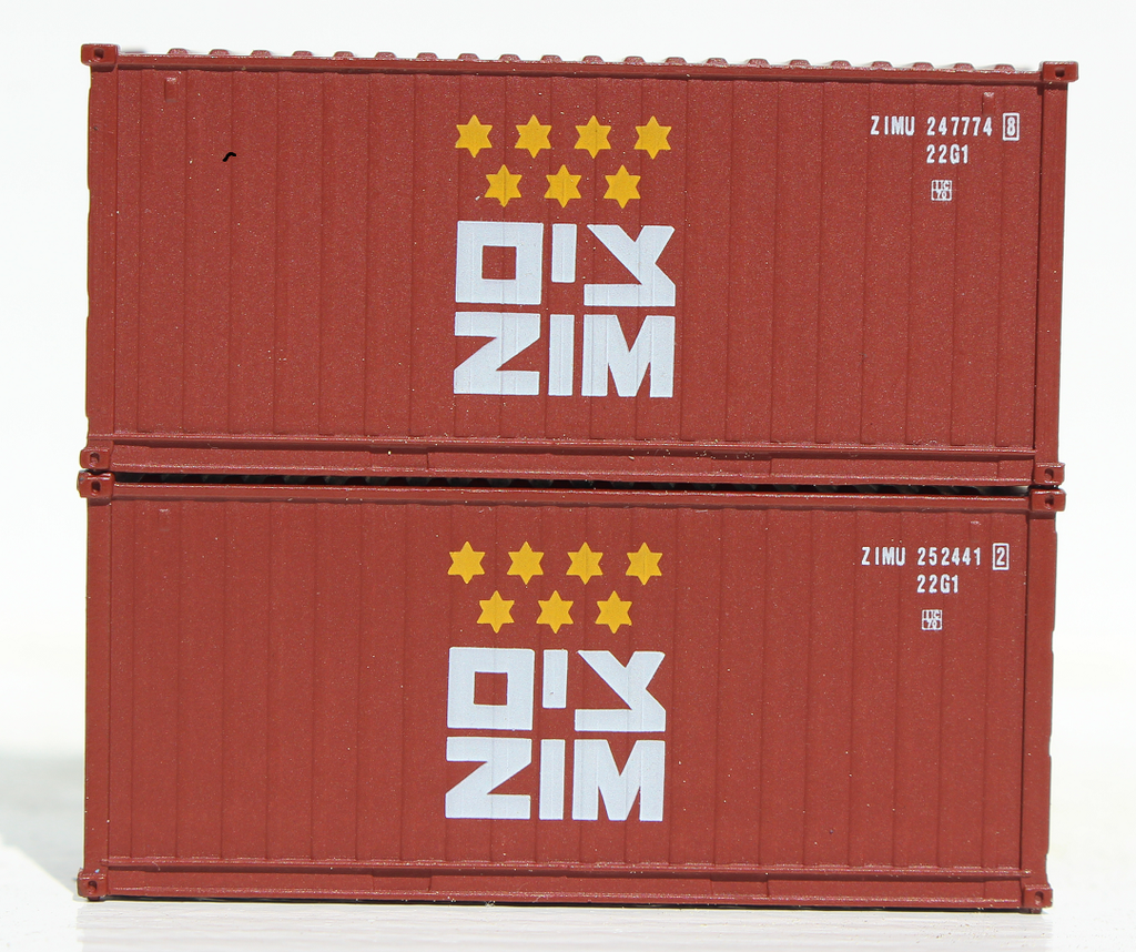 ZIM - 20' Std. height containers with Magnetic system, Corrugated ZIM - 20' Std. height containers with Magnetic system, Corrugated