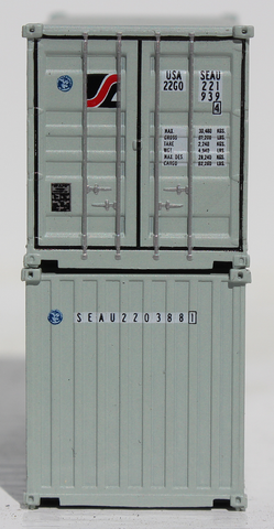 SEALAND - 20' Std. height containers with Magnetic system, Corrugated-side. JTC-205344