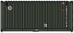 USMU B, MILITARY SERIES 20' Std. height containers with Magnetic system, JTC-205450
