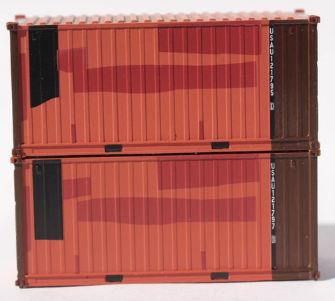 USAU Brown patch A, MILITARY SERIES US ARMY Patched  20' Std. height containers with Magnetic system, JTC-205458